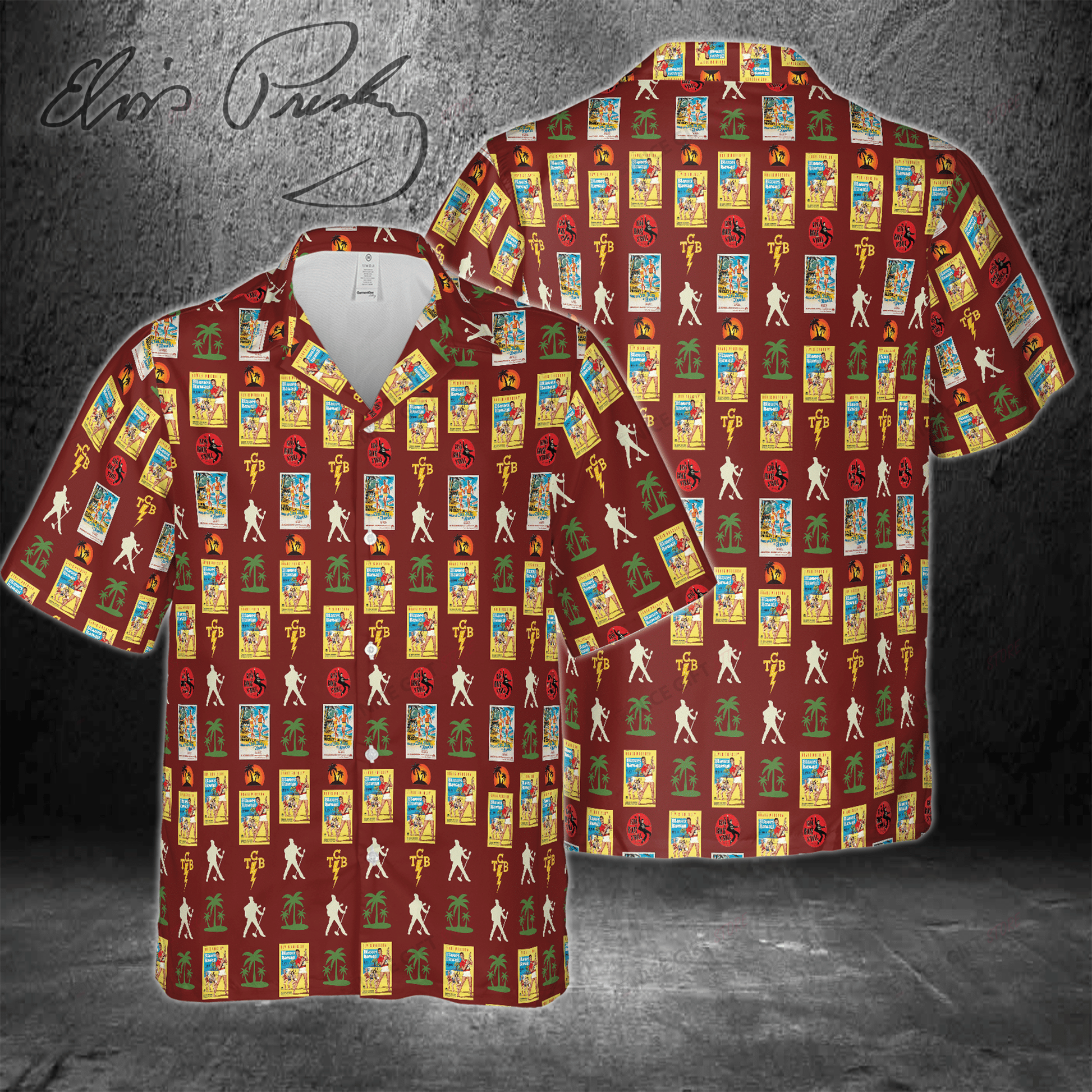 Elvis Presley Hawaiian 3D Shirt 3HS-K0Z3