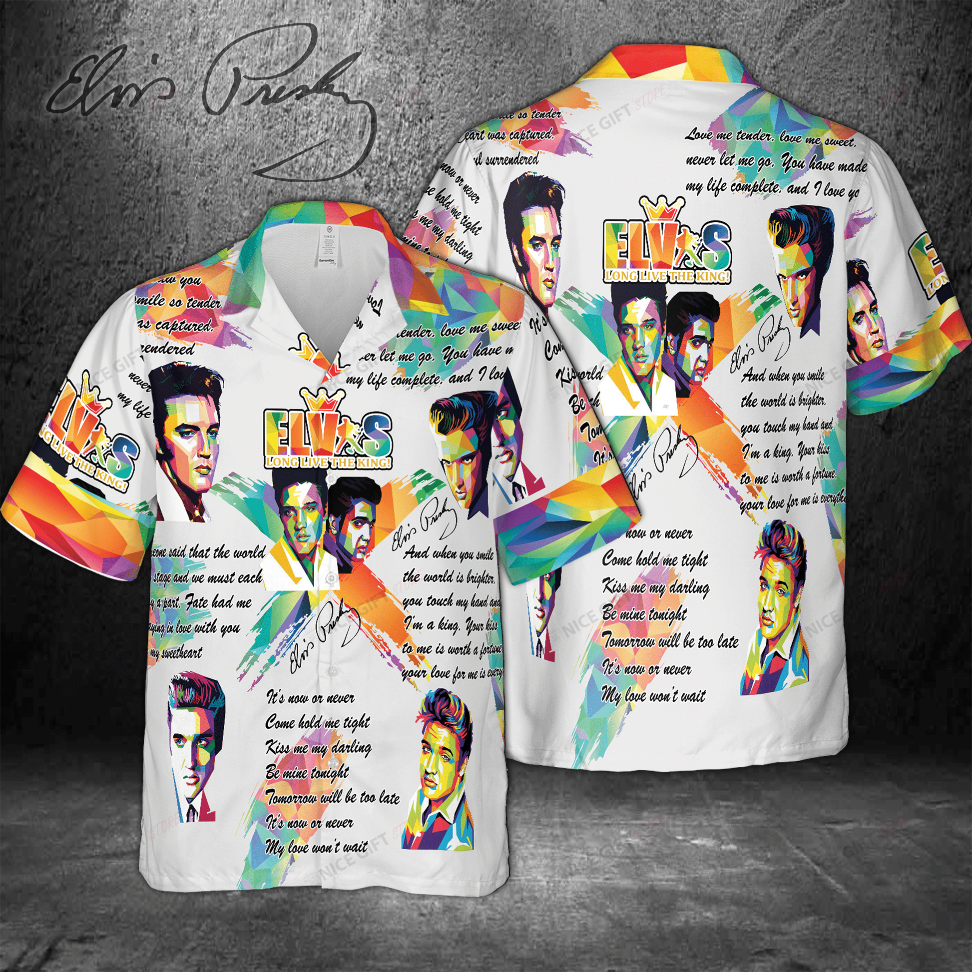 Elvis Presley Hawaiian 3D Shirt 3HS-P0J4