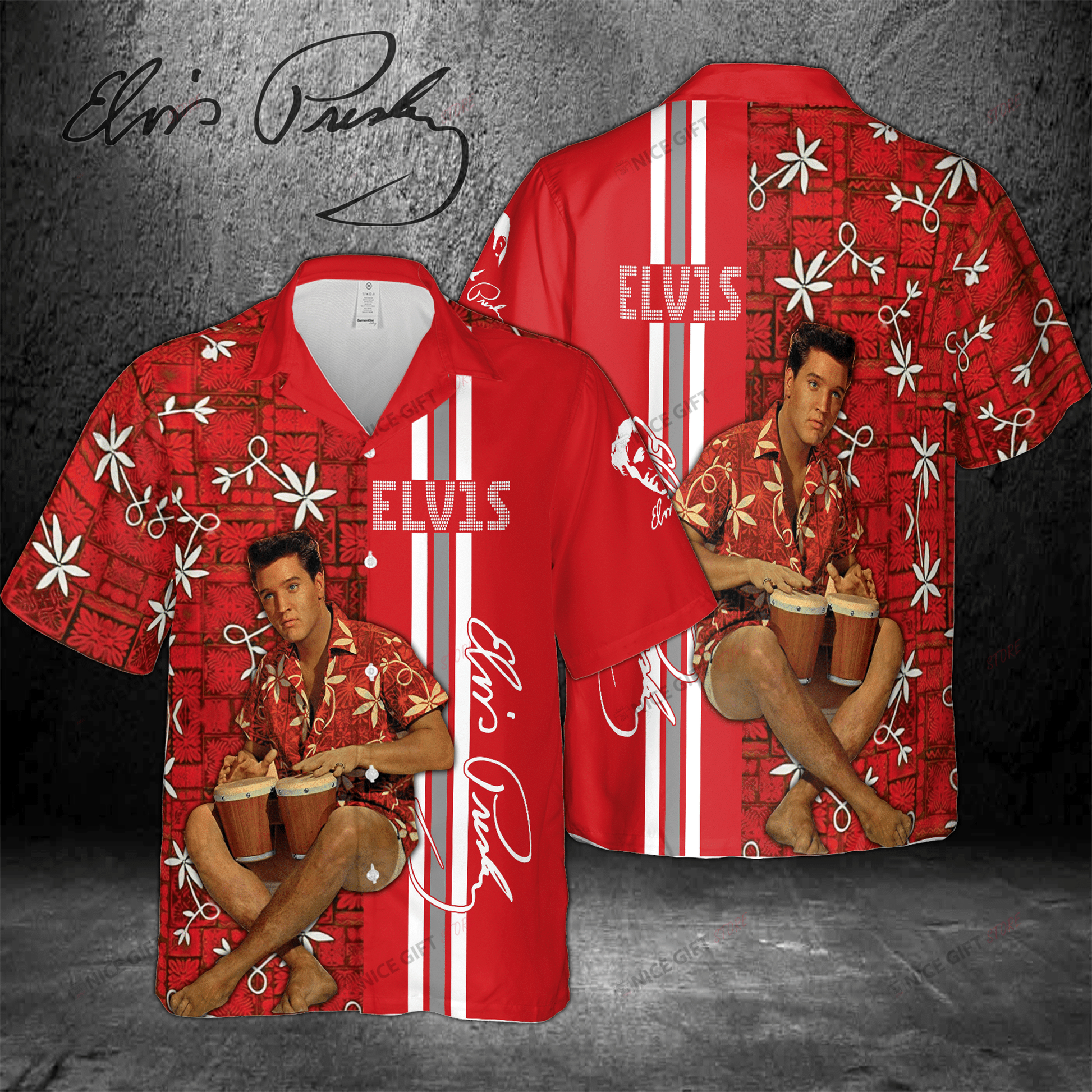 Elvis Presley Hawaiian 3D Shirt 3HS-F5G8