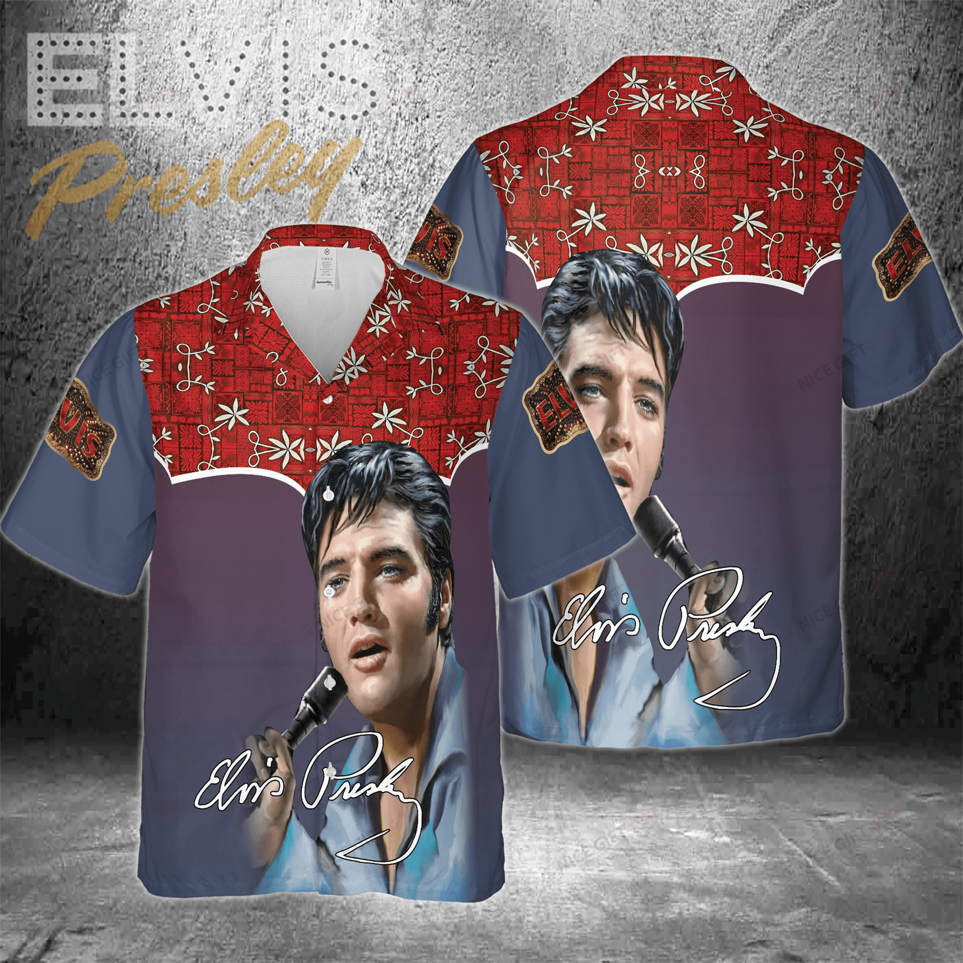 Elvis Presley Hawaiian 3D Shirt 3HS-U9G4