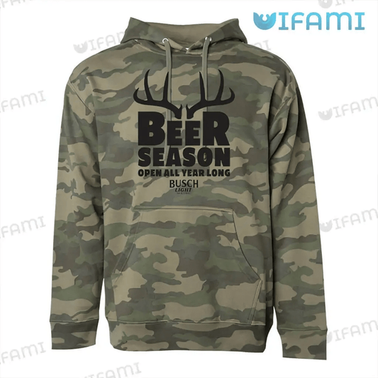 Foxnfish Busch Light Hoodie 3D Beer Season Open All Year Long Gift