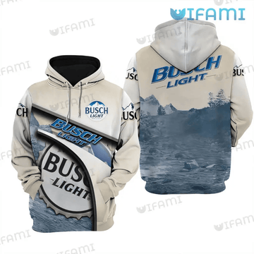 Foxnfish Busch Light Hoodie 3D Beer Cap Gift For Beer Lovers