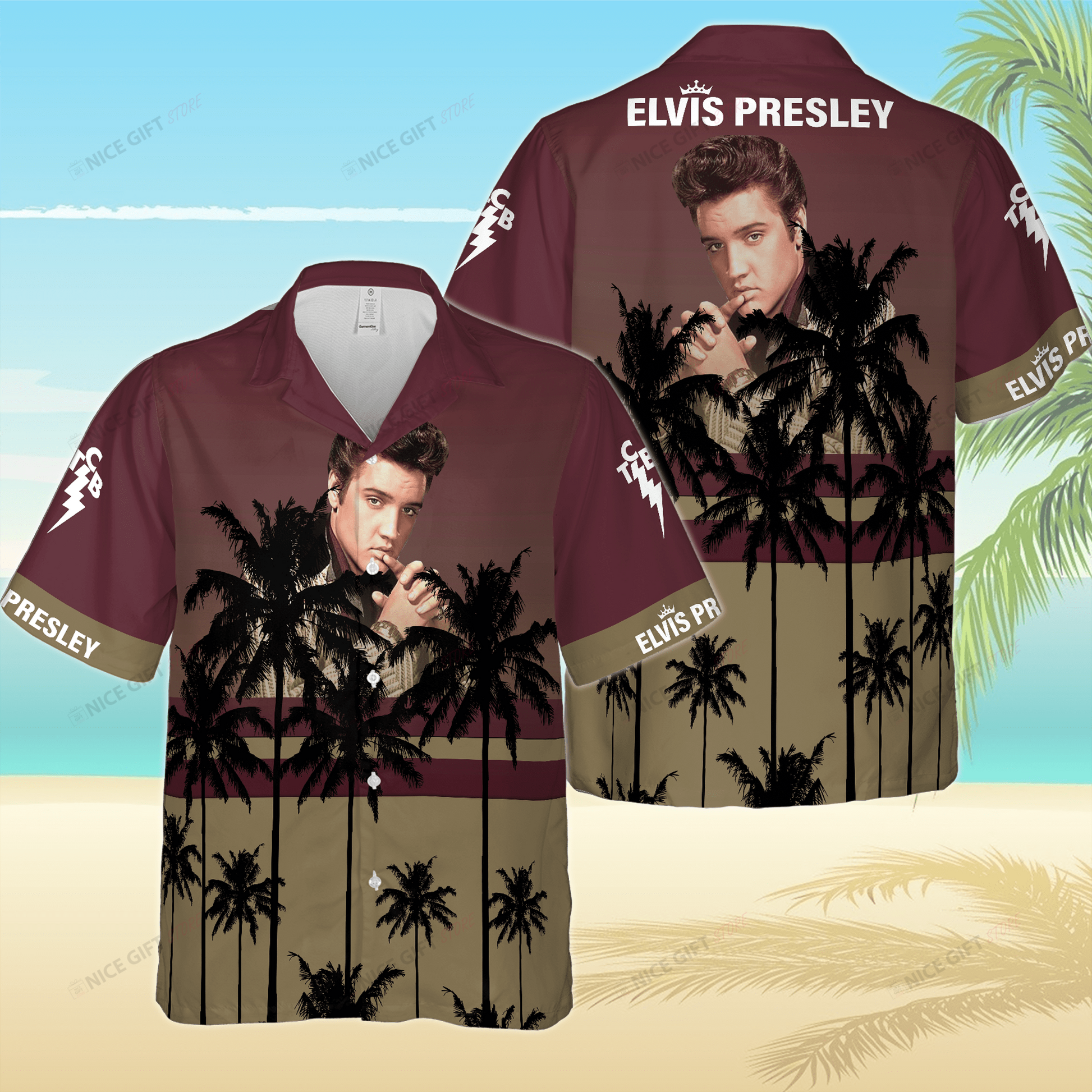 Elvis Presley Hawaiian 3D Shirt 3HS-N6B0