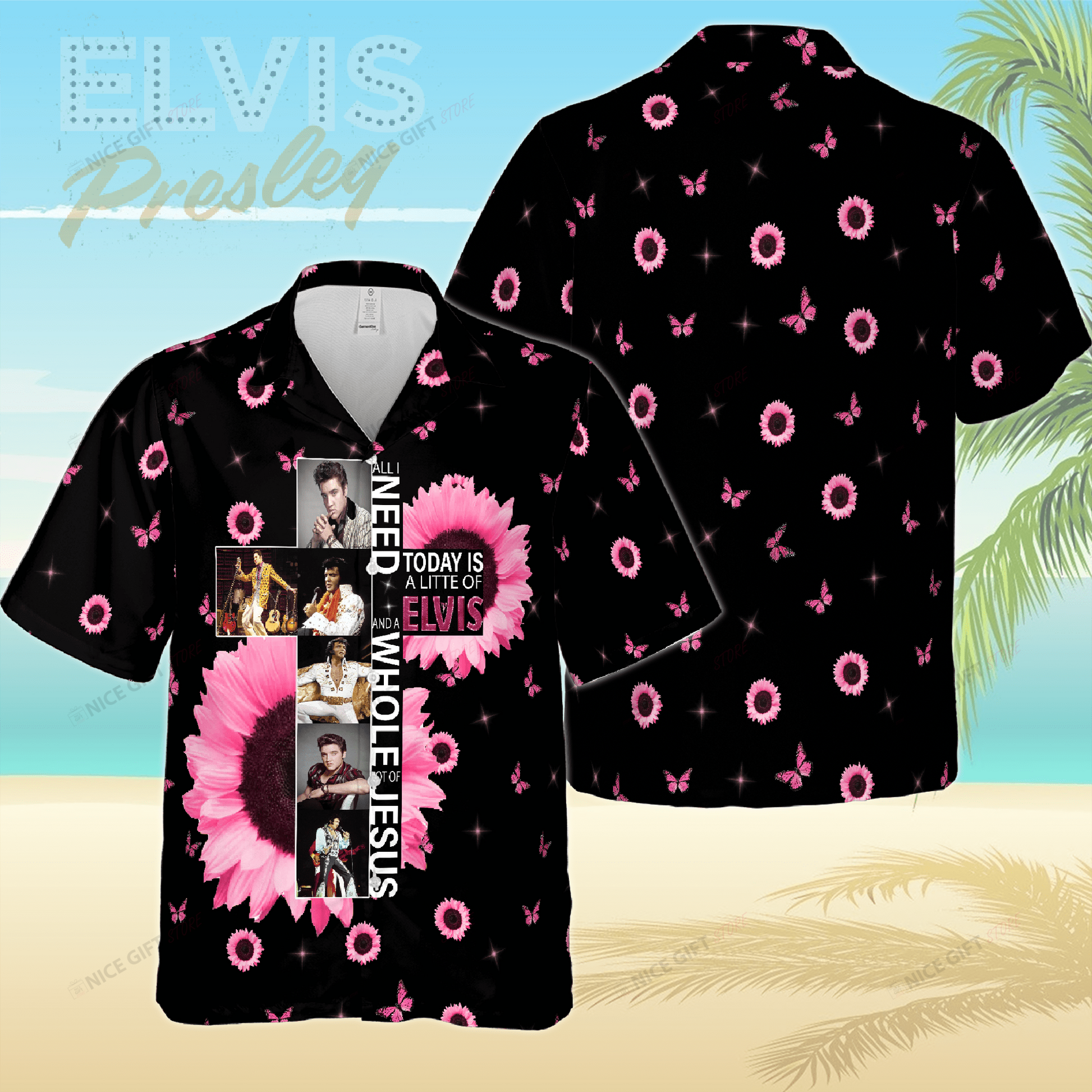 Elvis Presley Hawaiian 3D Shirt 3HS-J4B6