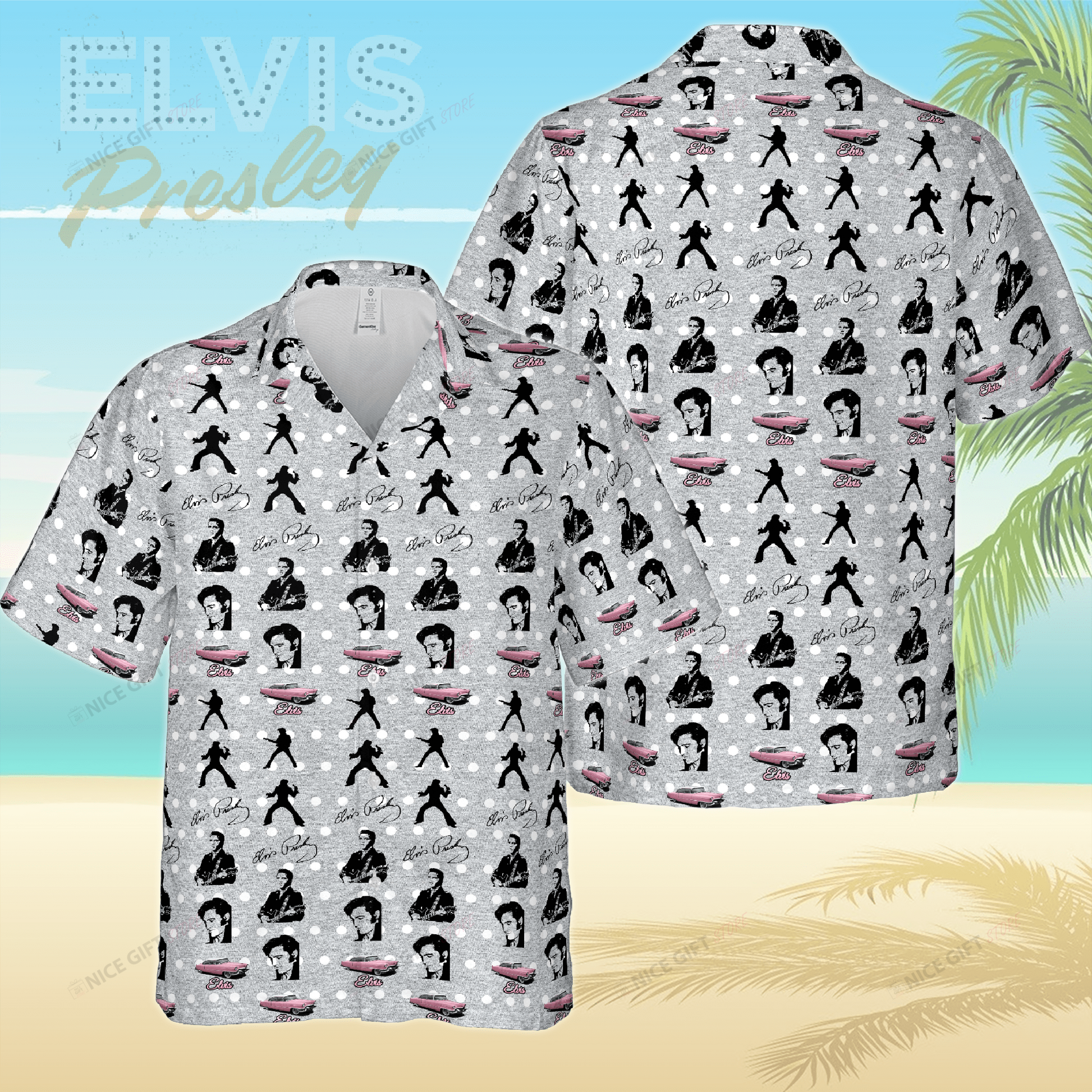 Elvis Presley Hawaiian 3D Shirt 3HS-B8Z9