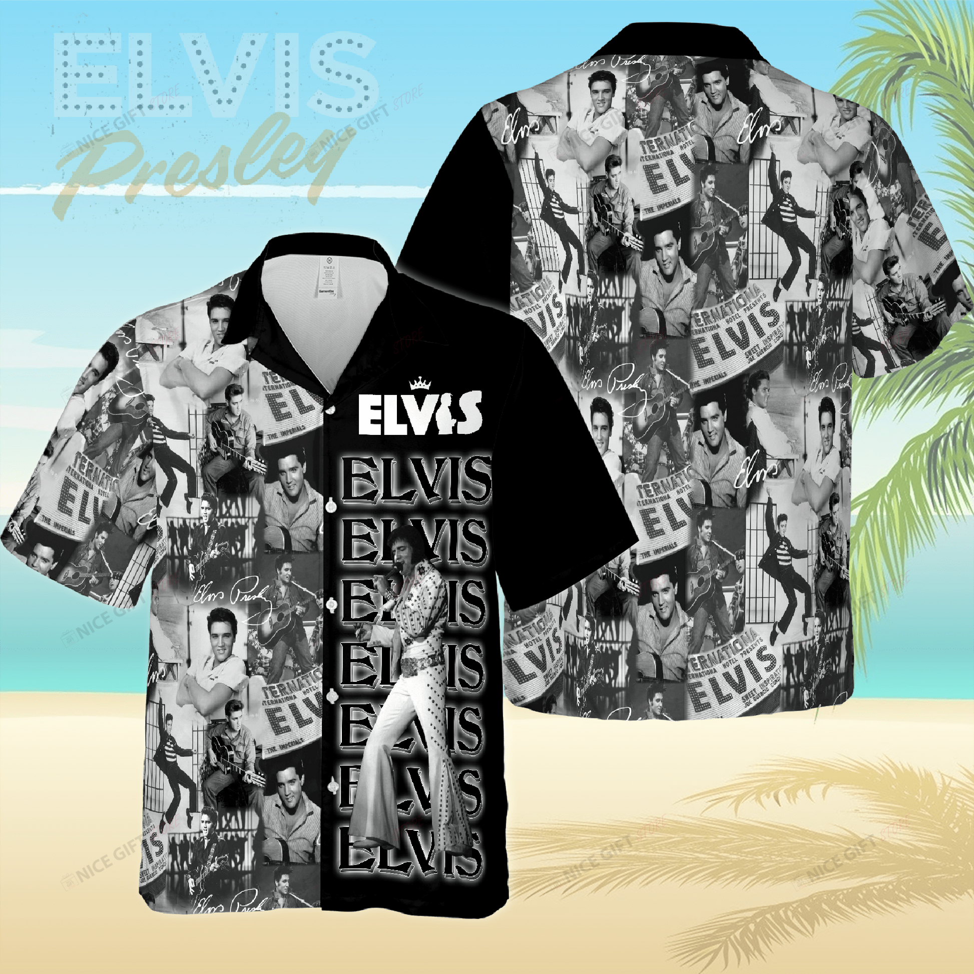 Elvis Presley Hawaiian 3D Shirt 3HS-X5N6