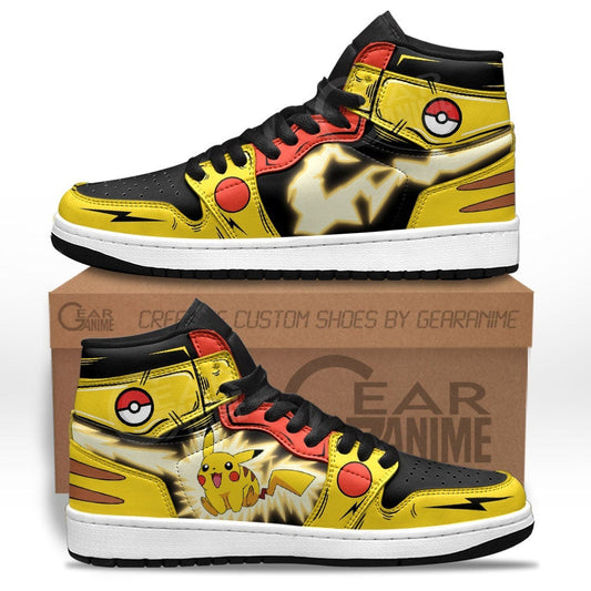 Pikachu Thunderbolt J1 Sneakers Shoes