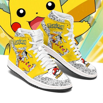 Pikachu J1 Sneakers Anime For Poke Fans PT04