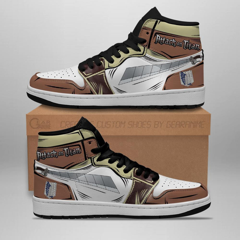 Shingeki Gun Sword J1 Sneakers Custom AOT MN08