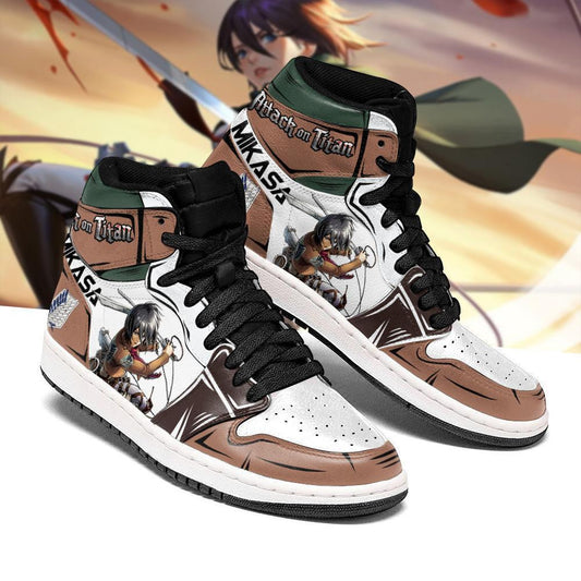 Mikasa Ackerman J1 Sneakers Anime Shingeki MN08