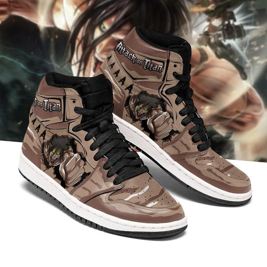 Eren Titan J1 Sneakers Anime Costume Shingeki MN08