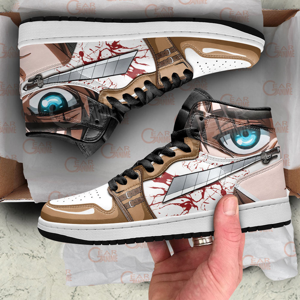 Eren Yeager J1 Sneakers Anime Shingeki MN13