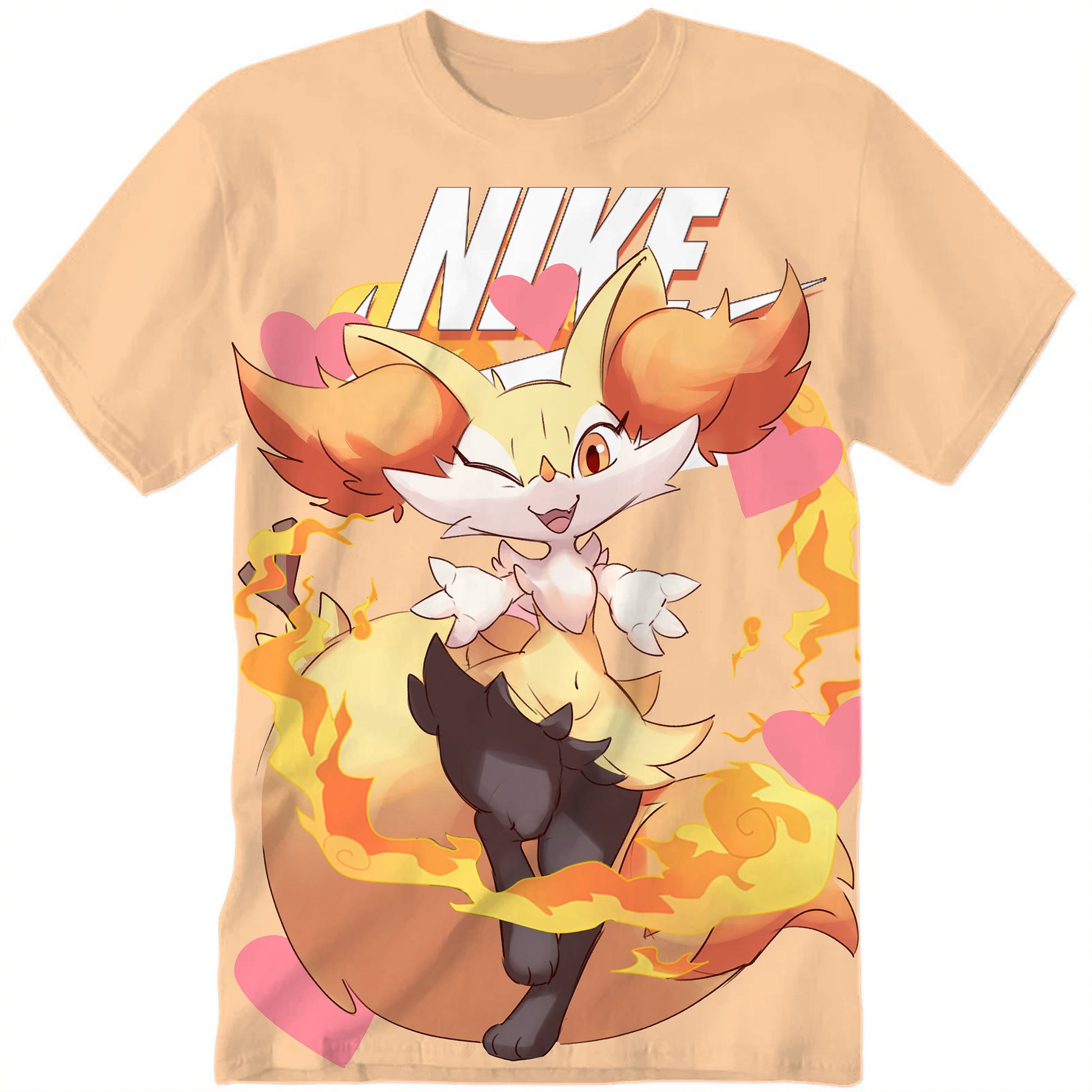 Cartoon Pokemon Braixen Pokemon Fan Adult And Kid Tshirt