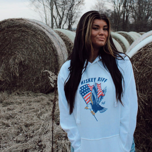 Whiskey RIFF Bald Eagle Hoodie