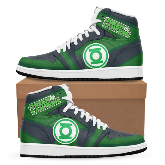 Green Lantern AJ1 High Top Shoes