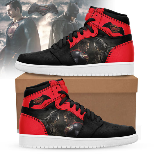 DC Batman Vs Superman Air Jordan 1 High Top Shoes