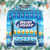 Bud Light Hoodie 3D Beer Glasses Snowflakes Pattern Christmas Gift - Personalized Gifts: Family, Sports, Occasions, Trending