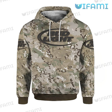 Bud Light Hoodie 3D Camo Beer Lovers Gift - Personalized Gifts: Family, Sports, Occasions, Trending