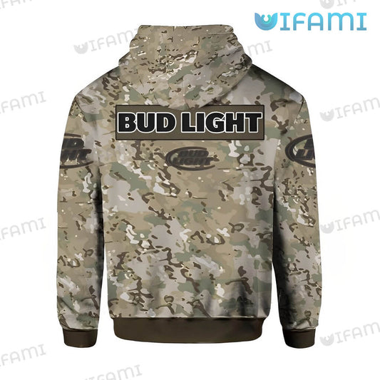 Bud Light Hoodie 3D Camo Beer Lovers Gift - Personalized Gifts: Family, Sports, Occasions, Trending