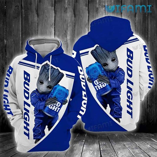 Bud Light Hoodie 3D Groot Gift For Beer Lovers - Personalized Gifts: Family, Sports, Occasions, Trending