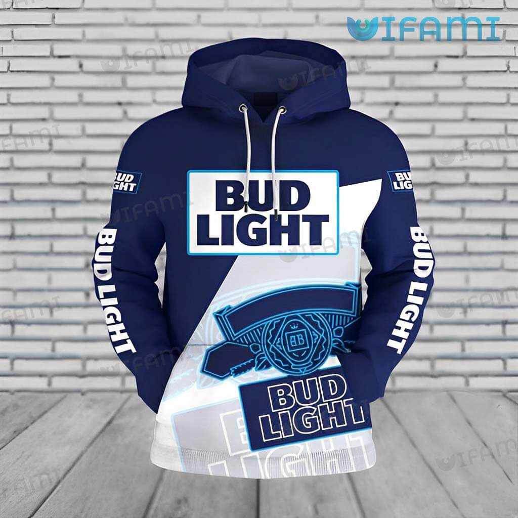 Bud Light Hoodie 3D Label Gift For Beer Lovers - Personalized Gifts: Family, Sports, Occasions, Trending