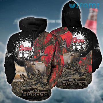 Foxnfish Coors Light Hoodie 3D Moose Hunter Beer Lovers Gift