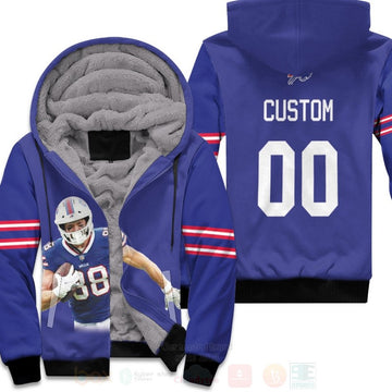 Buffalo Bills Dawson Knox 88 Nfl Royal Personalized 3D Fleece Hoodie - Hot Sale 2024