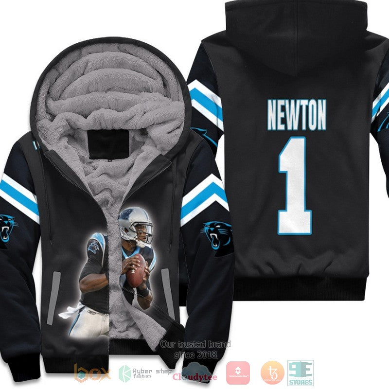 Carolina Panthers Cam Newton 1 Nfl Black Fleece Hoodie - Hot Sale 2024