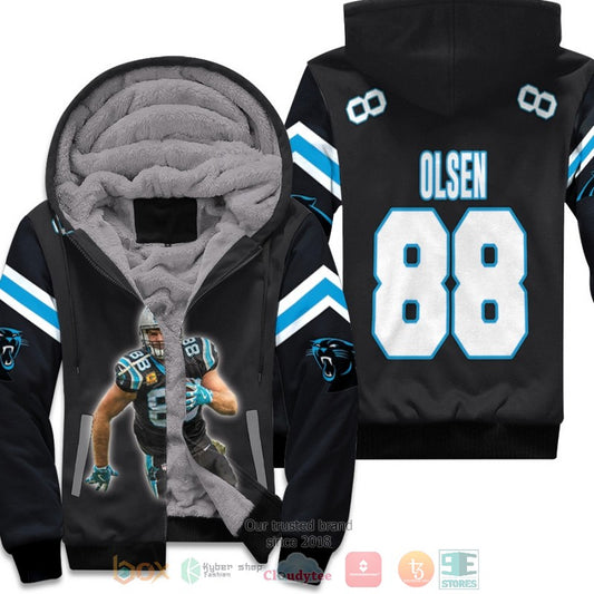 Carolina Panthers Greg Olsen 88 Nfl Black Fleece Hoodie - Hot Sale 2024