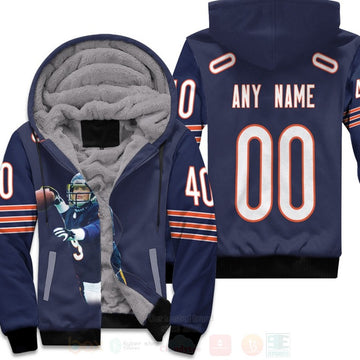 Chicago Bears Jim Mcmahon 9 Nfl Navy Personalized 3D Fleece Hoodie - Hot Sale 2024