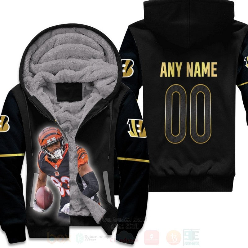 Cincinnati Bengales Tyler Boyd 83 Nfl Black Personalized 3D Fleece Hoodie - Hot Sale 2024