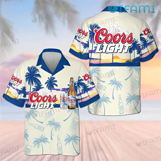 Coors Light Hawaiian Shirt Tropical Beach Gift For Beer Lovers - Personalized Gifts: Family, Sports, Occasions, Trending