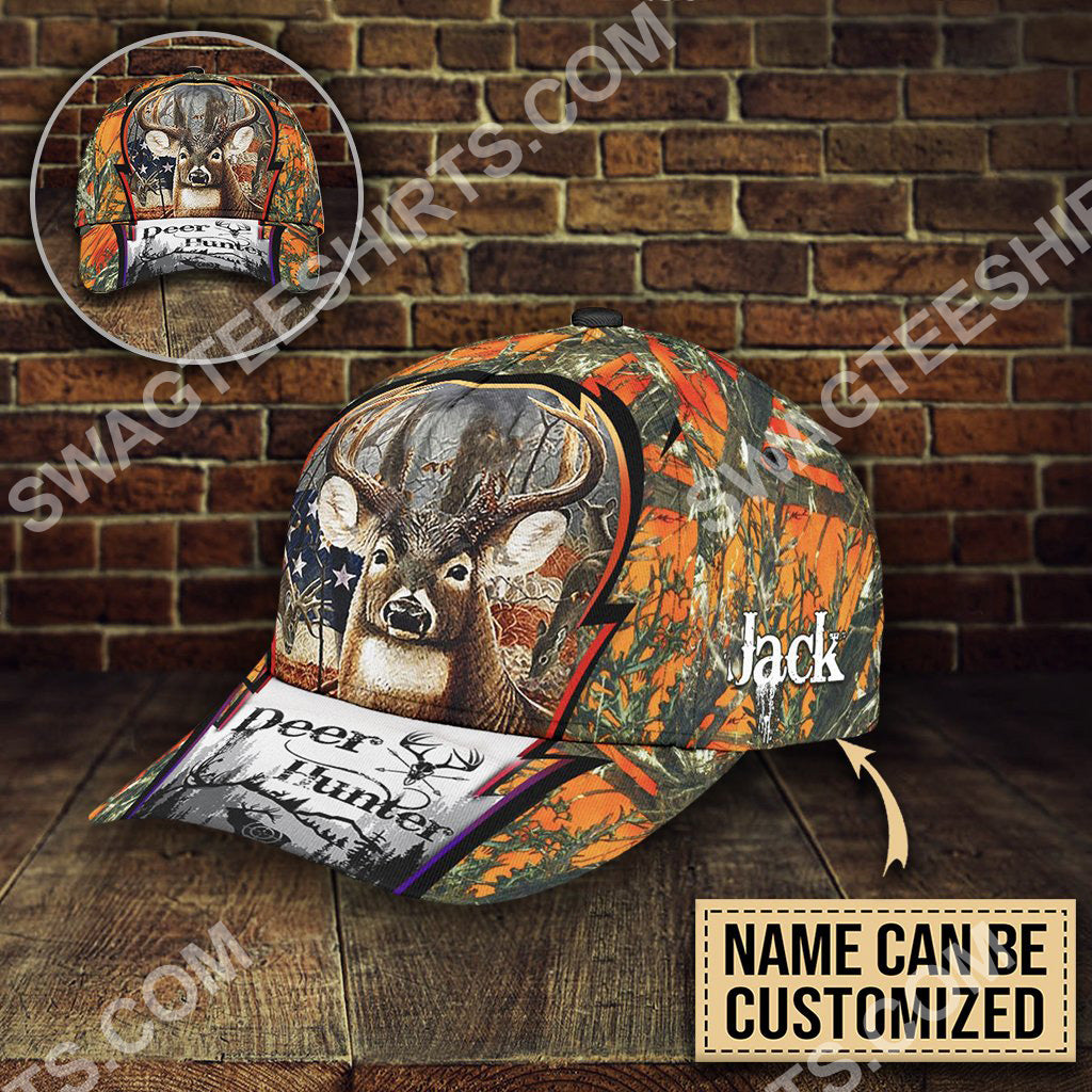 Custom Name Deer Hunter Forest All Over Printed Classic Cap - Hot Sale 2024