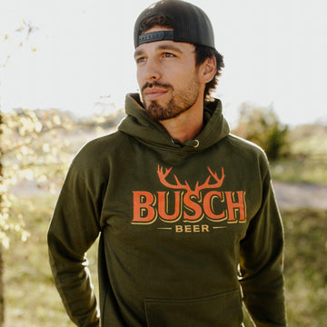 Busch Beer Antlers Hoodie