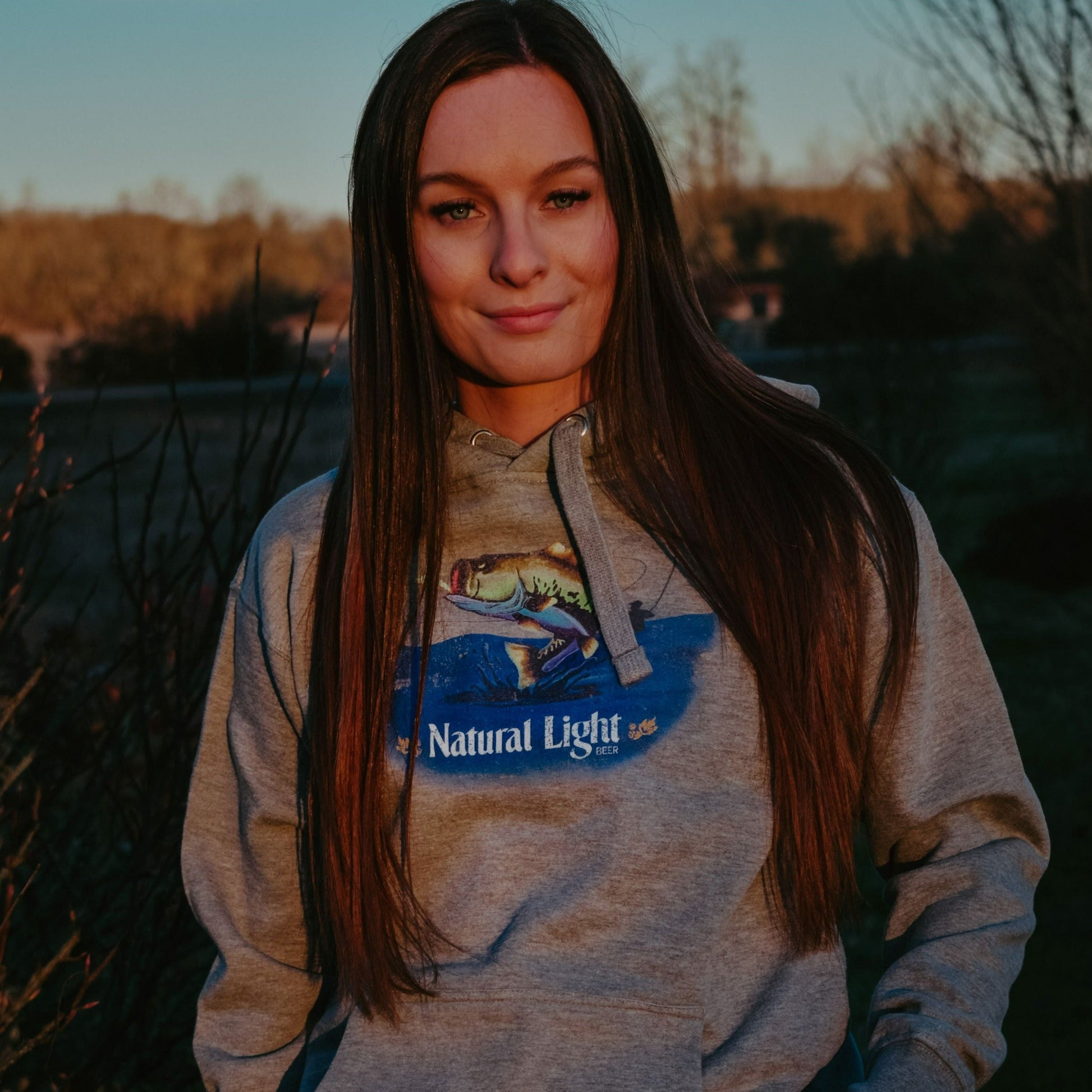 Natural Light Bass Fishing Hoodie