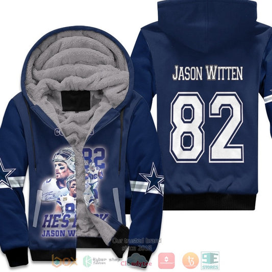 Dallas Cowboys Jason Witten 82 Nfl Navy Fleece Hoodie - Hot Sale 2024