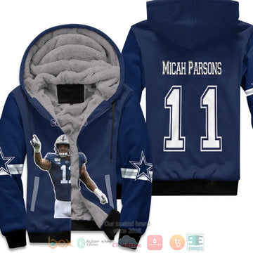 Dallas Cowboys Micah Parsons 11 Nfl Navy Fleece Hoodie - Hot Sale 2024