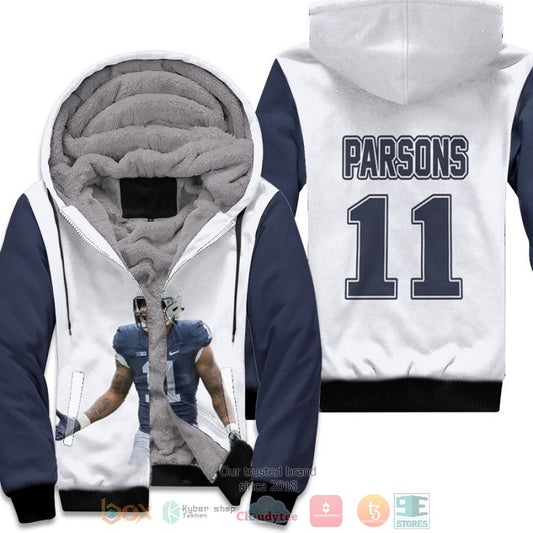 Dallas Cowboys Micah Parsons 11 Nfl White Fleece Hoodie - Hot Sale 2024