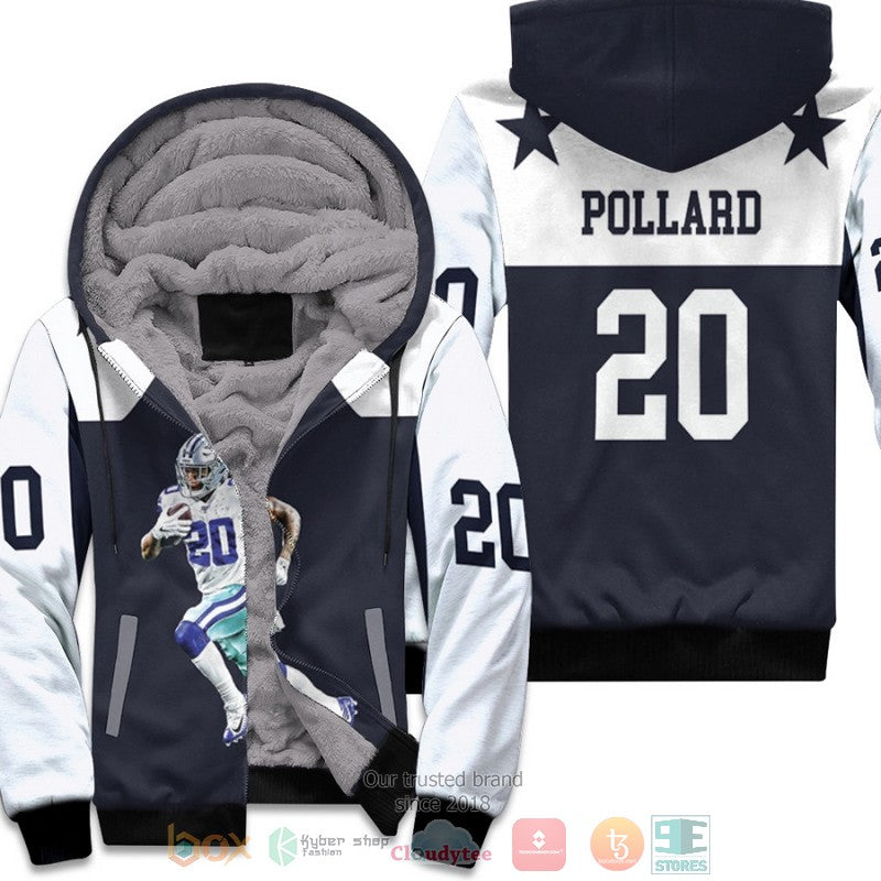 Dallas Cowboys Tony Pollard 20 2020 Nfl Black Fleece Hoodie - Hot Sale 2024