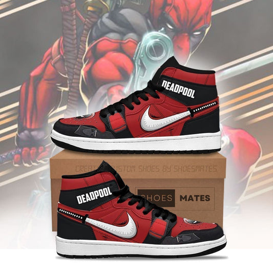 Deadpool Air Jordan 1 High Top Shoes