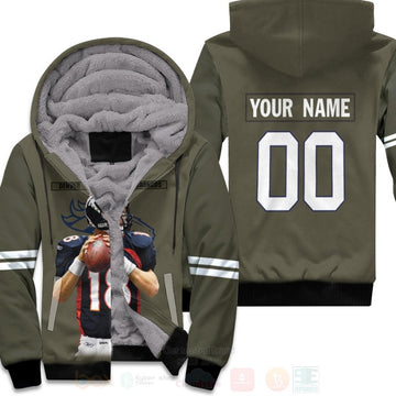 Denver Broncos Peyton Manning 18 Nfl Olive Personalized 3D Fleece Hoodie - Hot Sale 2024