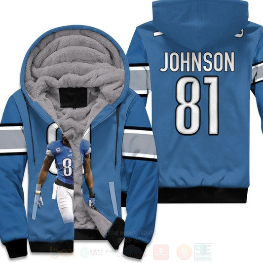 Detroit Lions Calvin Johnson 81 Nfl Legends Light Blue 2019 3D Fleece Hoodie - Hot Sale 2024