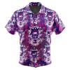 Ghostly Evolution Ghastly Haunter Gengar Pokemon Button Up Hawaiian Shirt