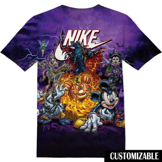 Halloween Disney Scary Mickey Tshirt Adult And Kid Tshirt