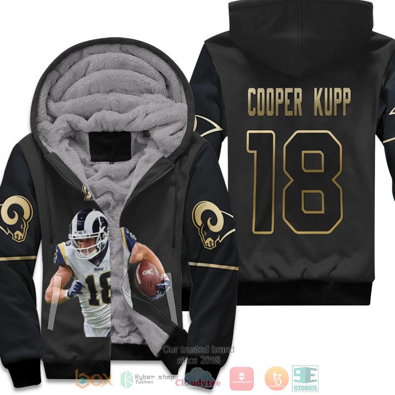 Los Angeles Rams Cooper Kupp 18 Nfl Black Gold Fleece Hoodie - Hot Sale 2024