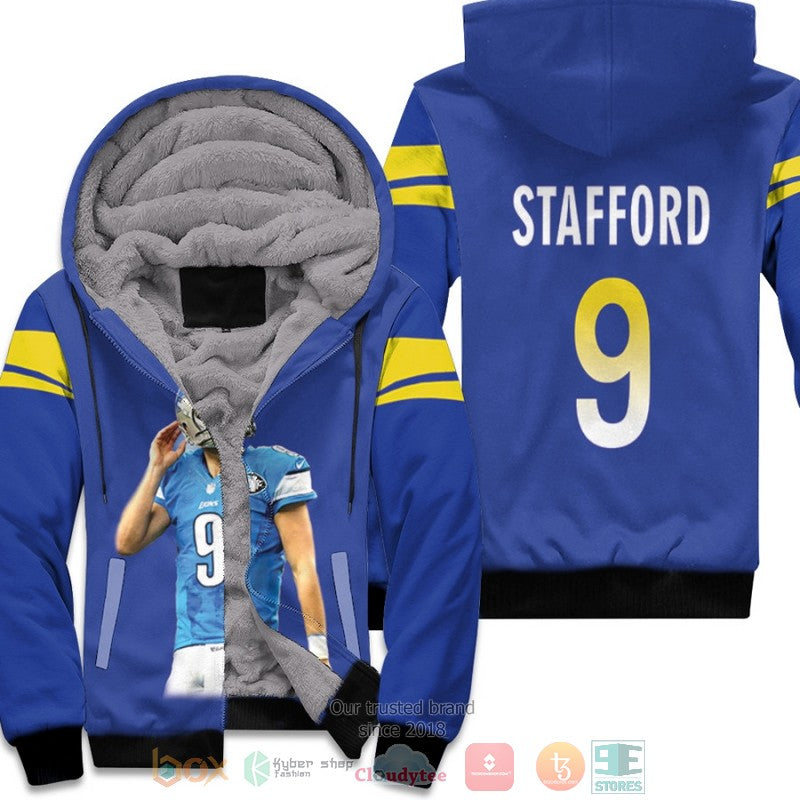 Los Angeles Rams Matthew Stafford 9 Nfl Royal Fleece Hoodie - Hot Sale 2024