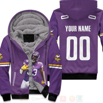 Minnesota Vikings Dalvin Cook 33 Nfl Personalized 3D Fleece Hoodie - Hot Sale 2024