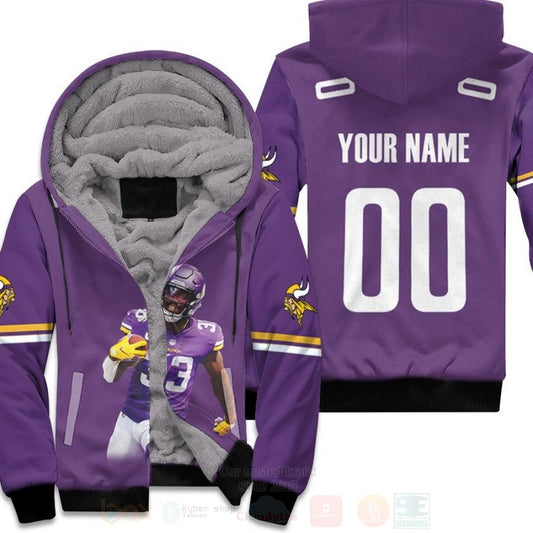 Minnesota Vikings Dalvin Cook 33 Nfl Personalized 3D Fleece Hoodie - Hot Sale 2024