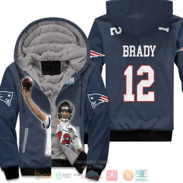 New England Patriots Tom Brady 12 Nfl Navy Fleece Hoodie - Hot Sale 2024