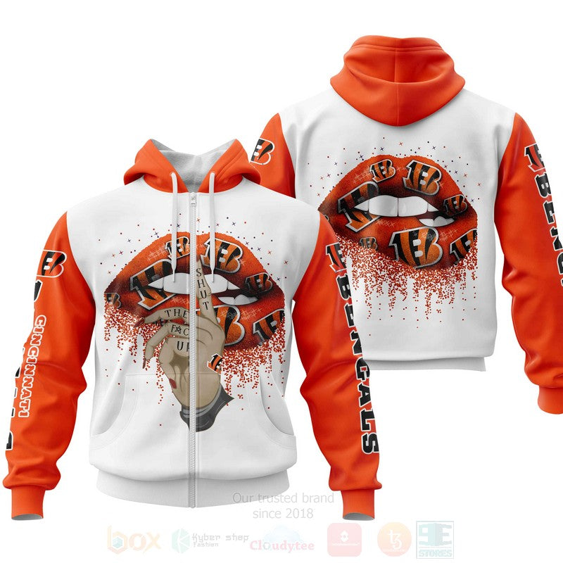 Nfl Cincinnati Bengals Lips Personalized 3D Hoodie, Zip Hoodie - Hot Sale 2024